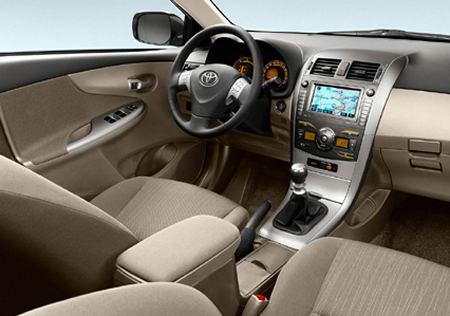 2008 2009 toyota corolla sedan interior