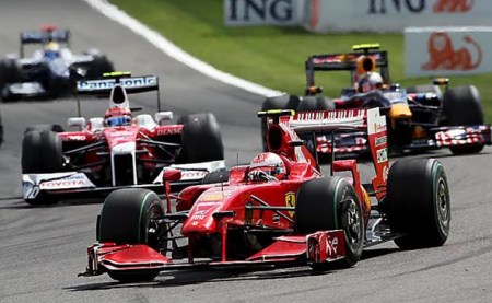 Ferrari's Kimi wins 2009 Belgian F1 GP