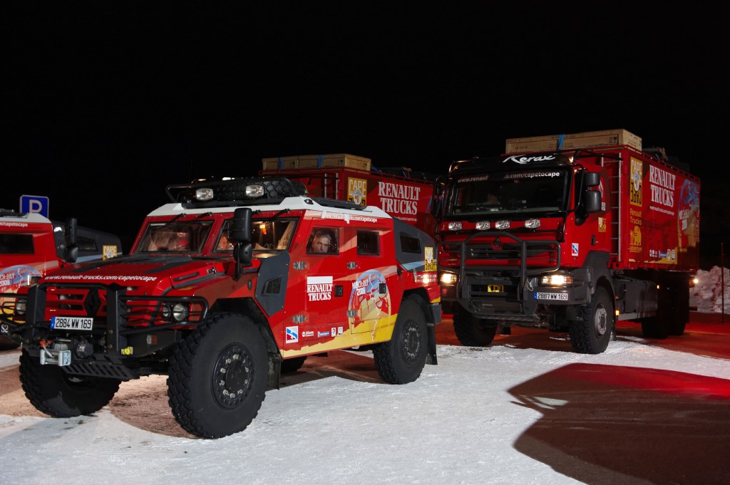 Renault Sherpa & Kerax expedition trucks in Dubai