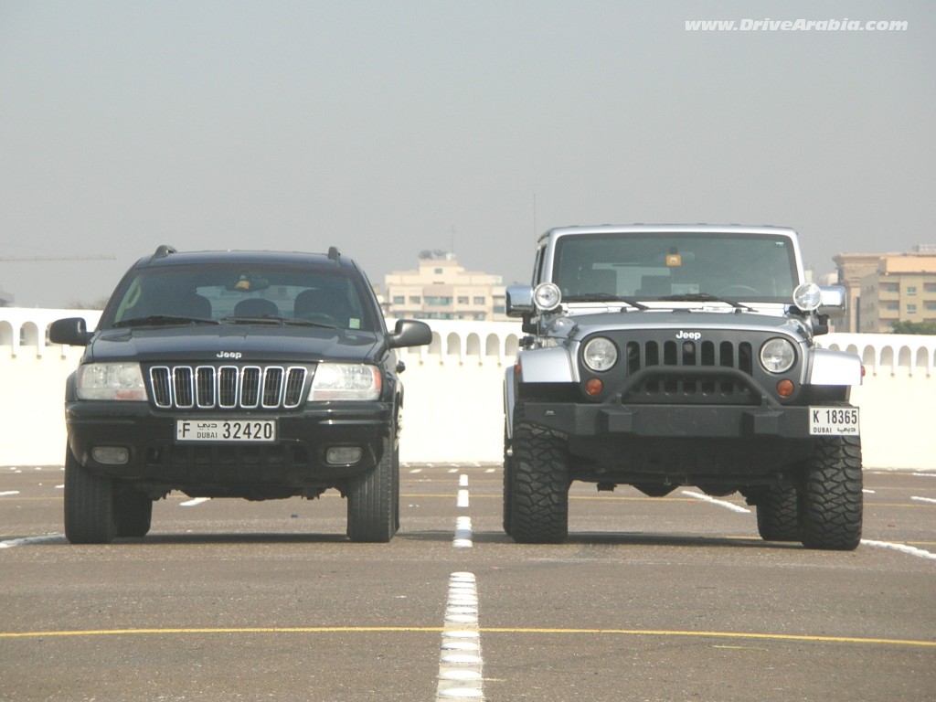 Comparo: 2010 Jeep Wrangler VS 2002 Jeep Grand Cherokee | Drive Arabia