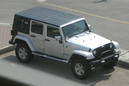 So we got a modified Jeep Wrangler Unlimited