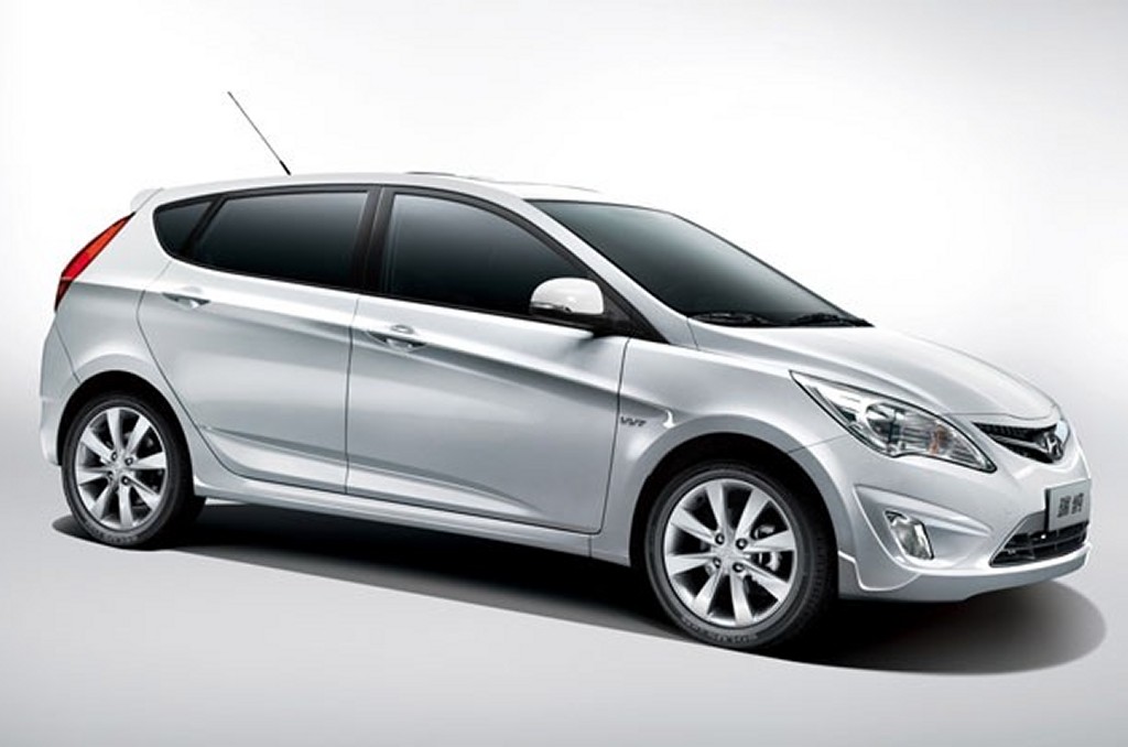 Hyundai Accent 2012 hatchback debuts in China