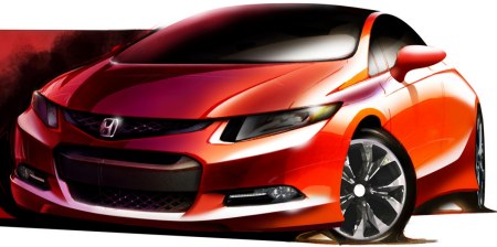 Honda Civic 2012 official sketch released