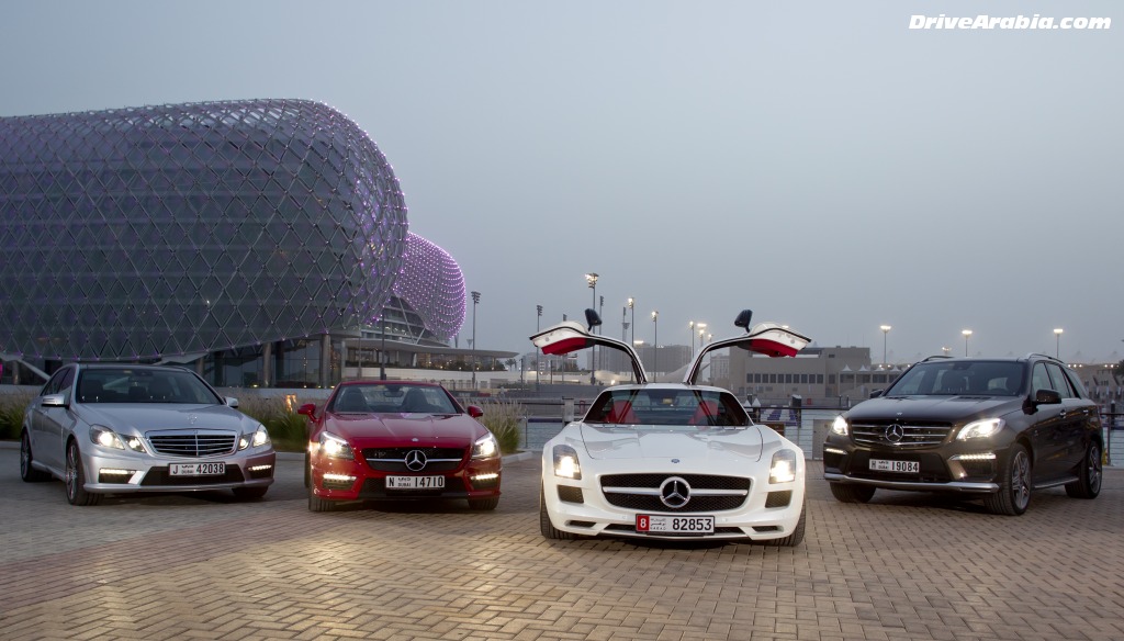 First drive: 2012 Mercedes-Benz ML63 AMG, E63 AMG & SLK55 AMG at Yas Marina Abu Dhabi