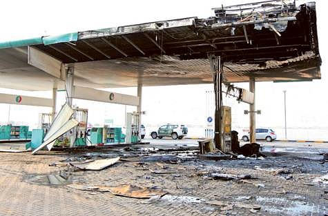 Car crash ignites petrol station in Dubai