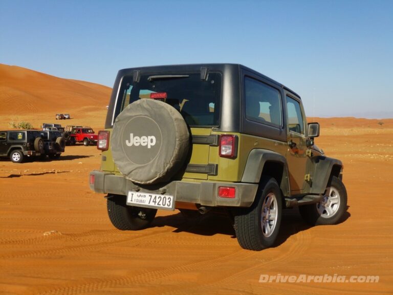First drive 2013 Jeep Wrangler at Jeep Jamboree Dubai Drive Arabia