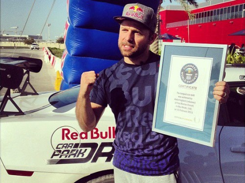 Abdo Feghali of Lebanon sets longest drift world record