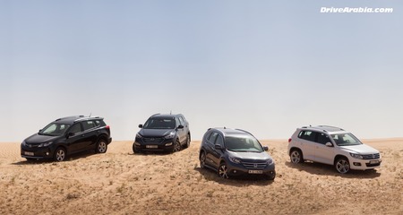 Comparo: 2013 Toyota RAV4 vs VW Tiguan vs vs Honda CR-V vs Hyundai Santa Fe