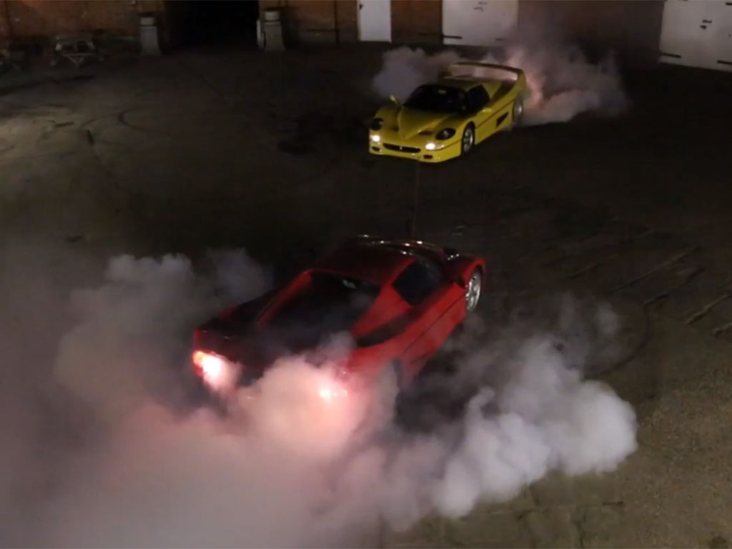 Video of the week: Ferrari F50 drift and tug of war show