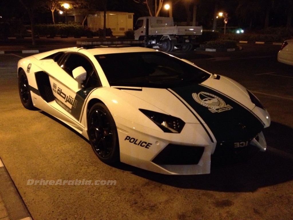 Lamborghini Aventador police car for Dubai Police