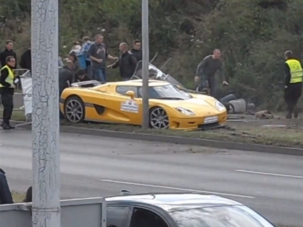 Video Koenigsegg CCX crashes into crowd in Poland car rally DriveArabia