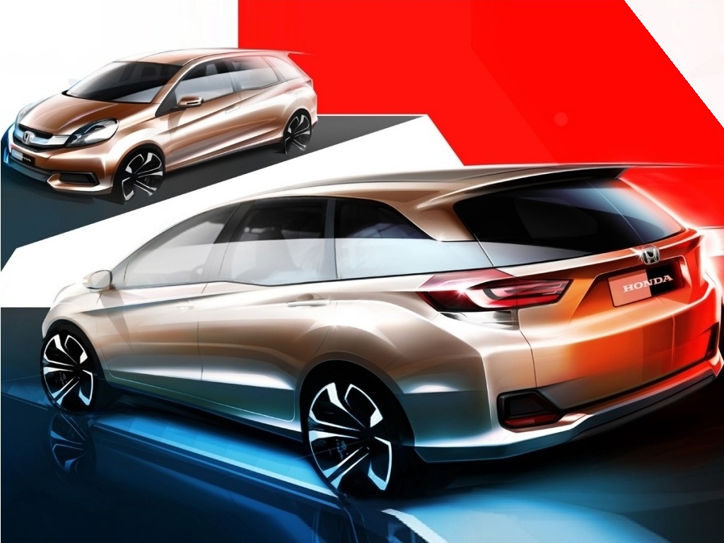 Sketches of Brio based three-row Honda MPV revealed