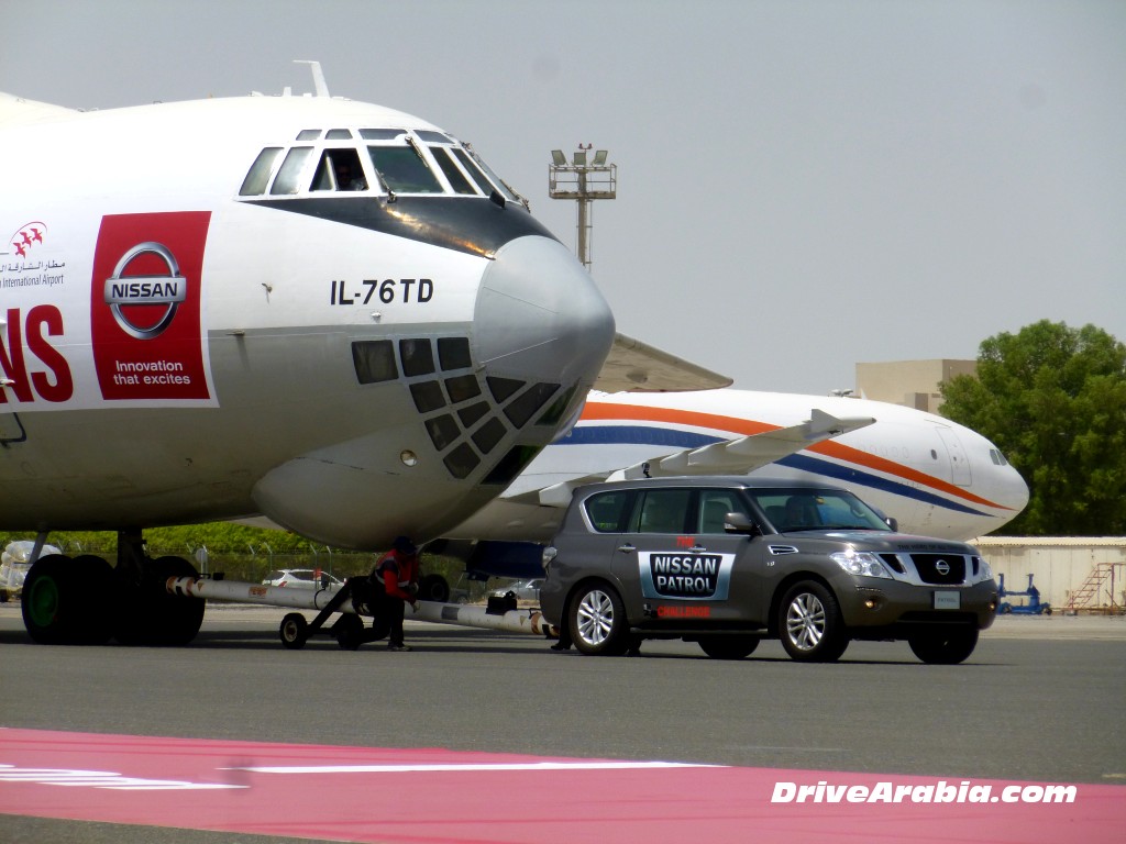 Nissan Patrol 2013 pulls plane to set new record in UAE