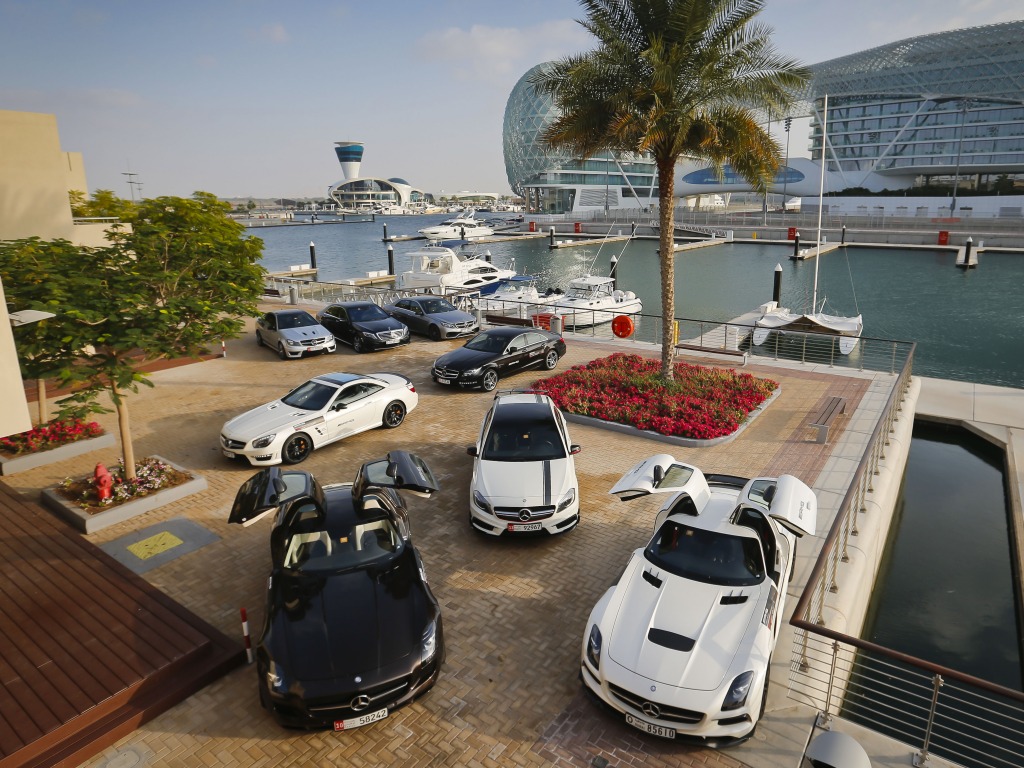 First drive: 2014 Mercedes-Benz A45 AMG, E63 S, SL63, C63 507 Edition and SLS AMG GT at Yas Marina Abu Dhabi