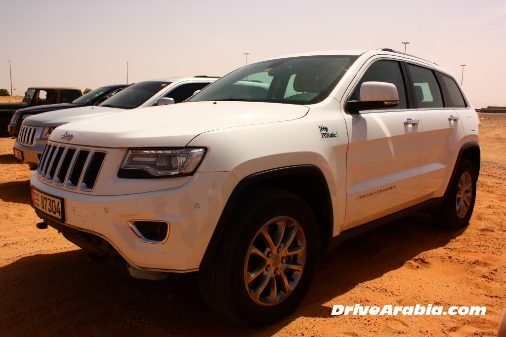 First drive 2014 Jeep Grand Cherokee V6 at Jeep Funatic Al Ain Drive Arabia