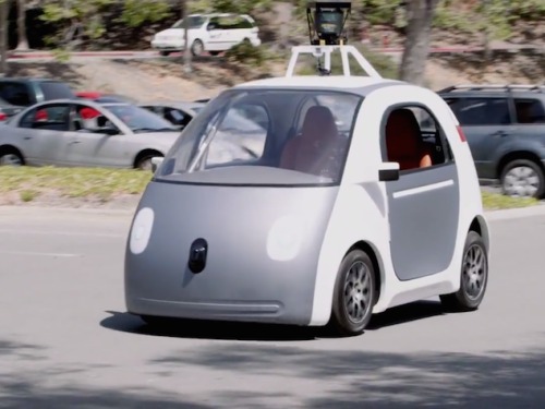 Google builds their own self-driving car without steering wheel