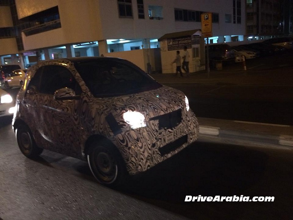 2015 Smart ForTwo prototype spotted in Dubai