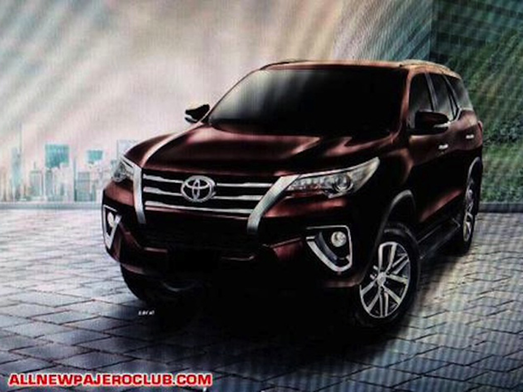 2016 Toyota Fortuner brochure and images leaked