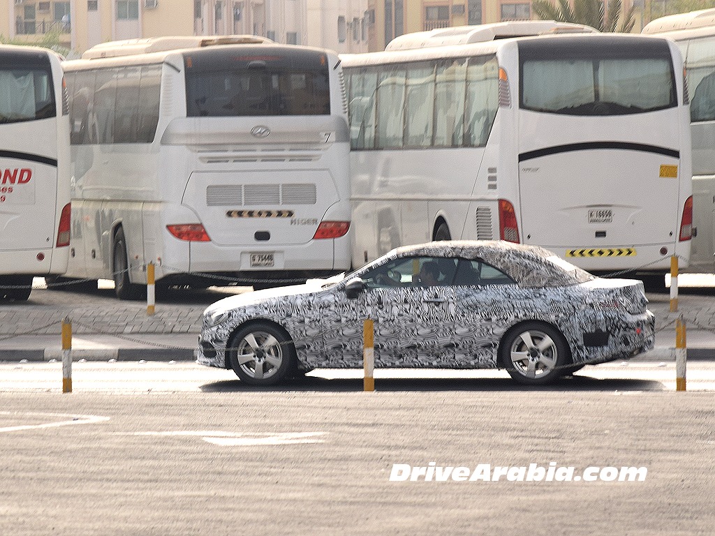2017 Mercedes-Benz C-Class Cabriolet prototype spotted in Dubai