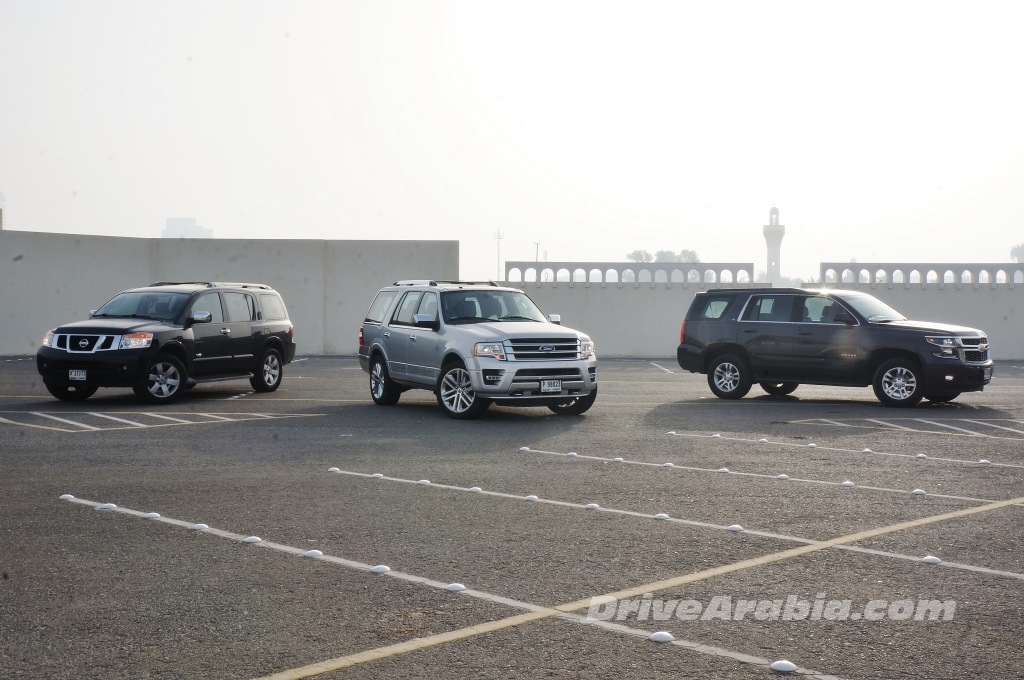 Comparo: 2015 Ford Expedition vs Chevrolet Tahoe vs Nissan Armada