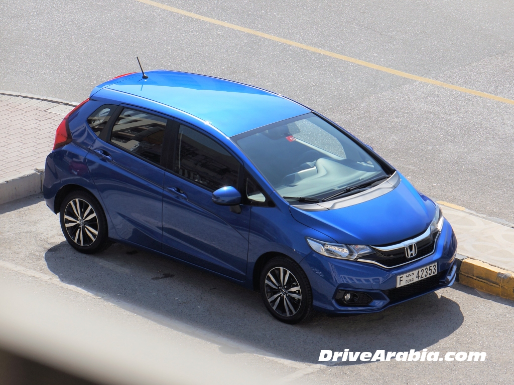 So we got a 2018 Honda Jazz  Drive Arabia