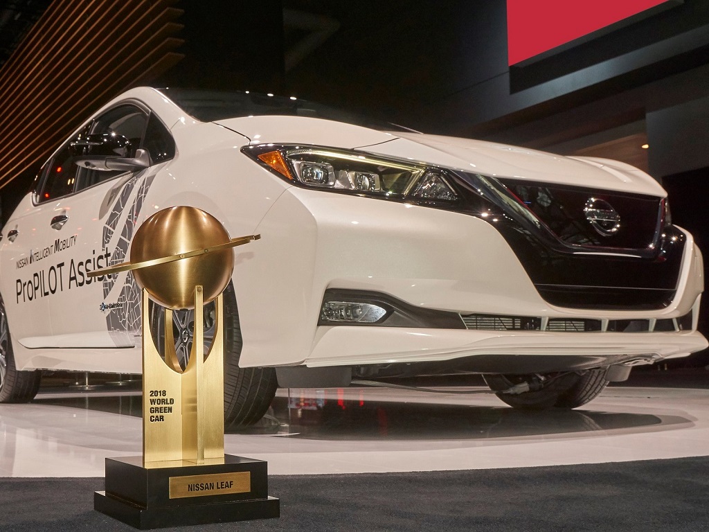 نيسان ليف الجديدة كلياً تفوز بلقب أفضل «سيارة صديقة للبيئة» في العالم لعام 2018