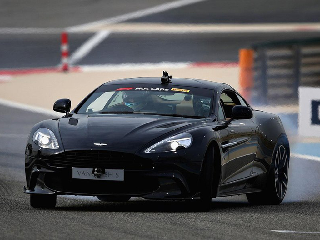 Aston Martin Red Bull Racing F1 team gives us hot laps in Bahrain