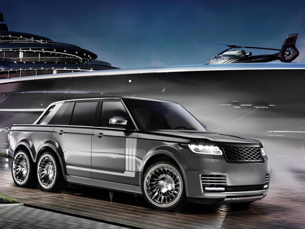 6-wheeled Range Rover SLT debuts as a Land Yacht