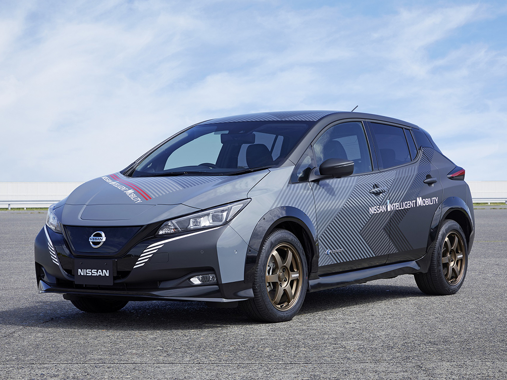 Nissan Leaf test car shows off new-gen electric technologies