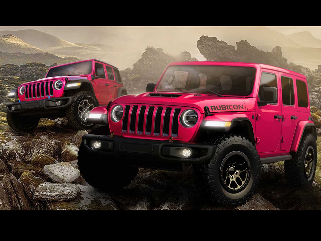 Jeep Wrangler goes pink for a limited time