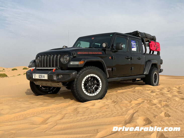 We took the 2022 Jeep Gladiator Sand Runner to the Gulf News Fun Drive