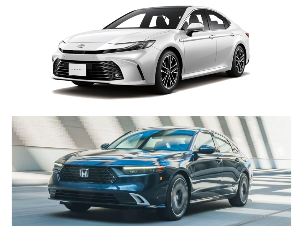 2025 Toyota Camry vs Honda Accord comparing engine specs DriveArabia