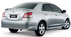 Toyota Yaris Sedan 2007 rear view