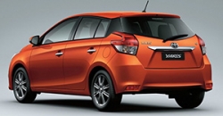 Toyota Yaris 2016 rear view