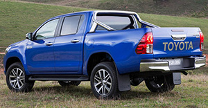 Toyota Hilux 2017 rear view