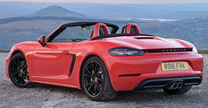 Porsche Boxster 2016 rear view