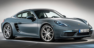 Porsche Cayman 2024 front view