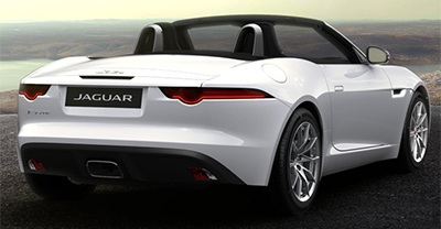 Jaguar F-Type 2018 rear view