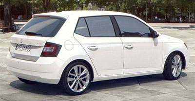 Skoda Fabia 2021 rear view