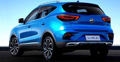 MG ZS 2020 rear view