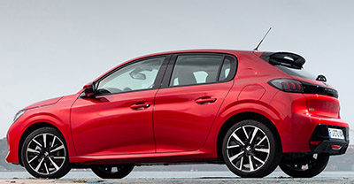 Peugeot 208 2023 rear view