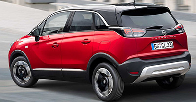 Opel Crossland X 2024 rear view